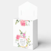 Ballotins Aquarelle de Merci de Baby shower Floral (Ouvert)