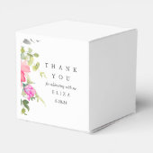 Ballotins Aquarelle de Merci de Baby shower Floral (Arrière)