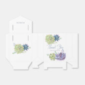 Ballotins Aquarelle Désert Cactus Succulents Merci (Déplié)