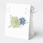 Ballotins Aquarelle Désert Cactus Succulents Merci (Arrière)