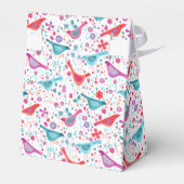 Ballotins Aquarelle d'oiseau Boho floral (Arrière)