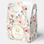 Ballotins Aquarelle dorée rustique rose rousse glamour 80e (Ouvert)