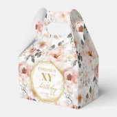 Ballotins Aquarelle dorée rustique rose rousse glamour 80e (Verso)