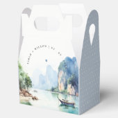 Ballotins Aquarelle douce Côte Thaïlande Mariage marin (Ouvert)