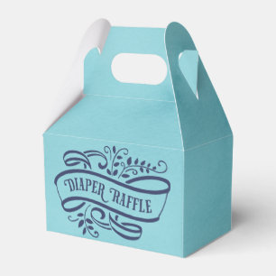 Ballotins Aquarelle élégante Baby shower Bleu Barreau Raffle