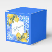 Ballotins Aquarelle en mosaïque toscane avec citron (Verso)