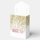 Ballotins Aquarelle en or et Merci Rose (Ouvert)