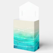 Ballotins Aquarelle étincelante mer merci mariage faveurs (Ouvert)