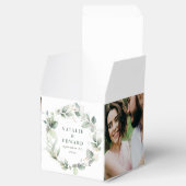 Ballotins Aquarelle eucalyptus 2 photo mariage en faveur (Ouvert)