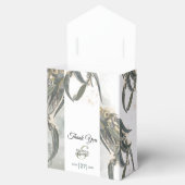 Ballotins Aquarelle Eucalyptus Feuille Mariage vert (Ouvert)