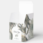 Ballotins Aquarelle Eucalyptus Feuille Mariage vert (Ouvert)