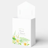 Ballotins Aquarelle exotique Frangipanis Merci Mariage (Ouvert)