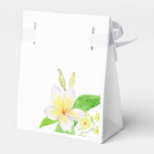 Ballotins Aquarelle exotique Frangipanis Merci Mariage (Arrière)