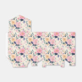 Ballotins Aquarelle exquise Crème Florale Rose Botanique (Déplié)