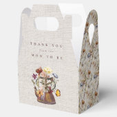 Ballotins Aquarelle Fleur sauvage Tea Party Douche (Ouvert)