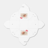 Ballotins Aquarelle Fleurs Christening Baptême (Déplié)