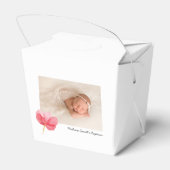 Ballotins Aquarelle Fleurs Christening Baptême (Arrière)