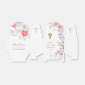 Ballotins Aquarelle Fleurs Jardin Première Communion Gable (Déplié)