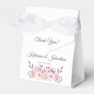 Ballotins Aquarelle Fleurs roses-Mariage Merci-