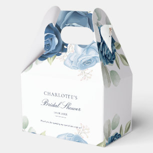 Ballotins Aquarelle Floral Bleu Poussiéreux Baby Shower de M