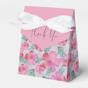 Ballotins Aquarelle Floral Blush Merci rose Mariage