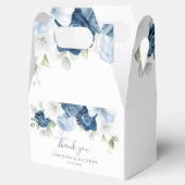 Ballotins Aquarelle Floral Dusty Blue Bloom Mariage (Ouvert)