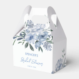 Ballotins Aquarelle Floral Dusty Fête des mariées bleue