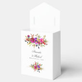 Ballotins Aquarelle Floral Mariage Monogramme (Ouvert)
