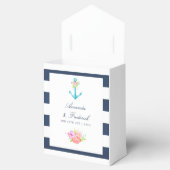 Ballotins Aquarelle Floral Mariage nautique Merci (Ouvert)