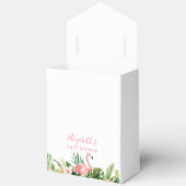 Ballotins Aquarelle Floral rose Flamant rose douche Bow (Ouvrir)