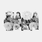 Ballotins Aquarelle florale Black & White Peonies (Déplié)