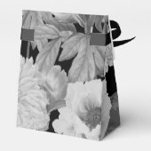 Ballotins Aquarelle florale Black & White Peonies (Arrière)