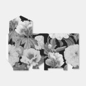 Ballotins Aquarelle florale Black & White Peonies (Déplié)