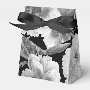 Ballotins Aquarelle florale Black & White Peonies