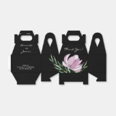 Ballotins Aquarelle florale de Magnolia pourpre Botanique (Déplié)