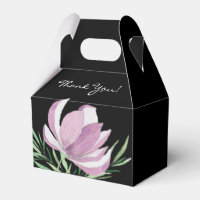 Aquarelle florale de Magnolia pourpre Botanique