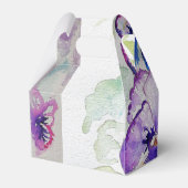 Ballotins Aquarelle florale violette Pansy rose (Arrière)