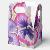 Ballotins Aquarelle florale violette Pansy rose (Ouvert)