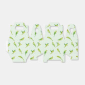 Ballotins Aquarelle Green Parakeet Budgie Bird Animaux (Déplié)