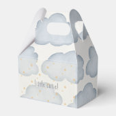 Ballotins Aquarelle Grise Et Beige Baby shower (Arrière)