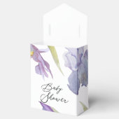 Ballotins Aquarelle Iris Floral Spring Garden Baby shower (Ouvert)