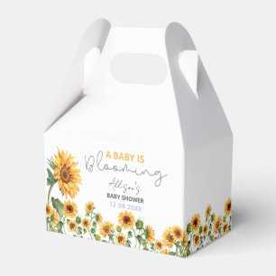 Ballotins Aquarelle Jardin de tournesol Baby shower Floral
