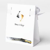 Ballotins Aquarelle Koi Fish Mariage (Arrière)