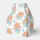 Ballotins Aquarelle lapin, Coeurs et Fleurs Ballotin (Verso)