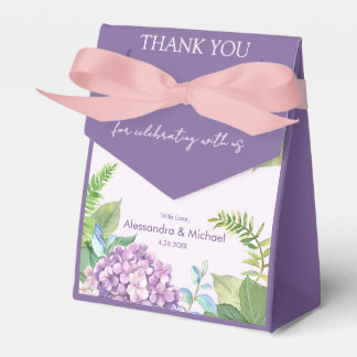 Ballotins Aquarelle Lavande Hydrangea Fleurs Mariage