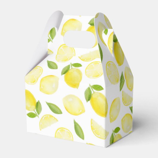 Ballotins Aquarelle Lemon Party Favoriser Box (Verso)