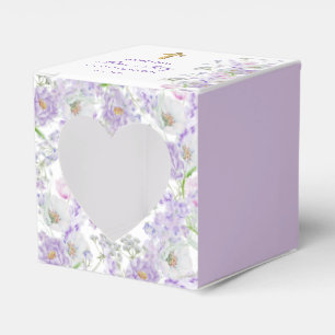 Ballotins Aquarelle Lilac Fleurs Premier Coeur Communion
