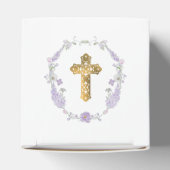 Ballotins Aquarelle Lilac Fleurs Premier Cube Communion (Haut)