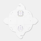 Ballotins Aquarelle Lilac Fleurs Première communion Sortir (Déplié)