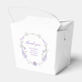 Ballotins Aquarelle Lilac Fleurs Première communion Sortir (Arrière)